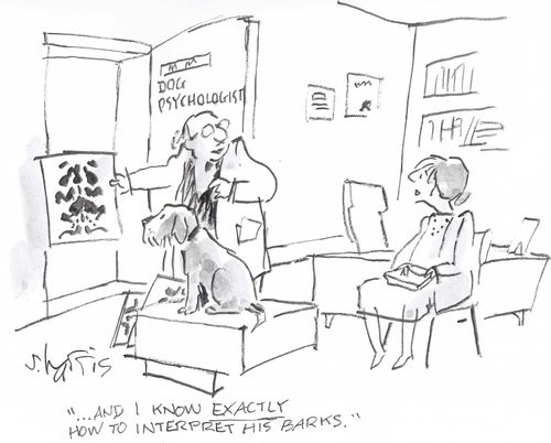 '...and I know exactly how to interpret his barks.'