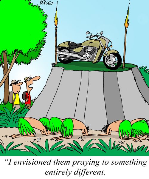 'I envisioned them praying to something entirely different.'