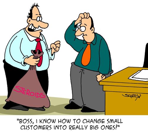 'Boss, I know how to change small customers into really big ones!'
