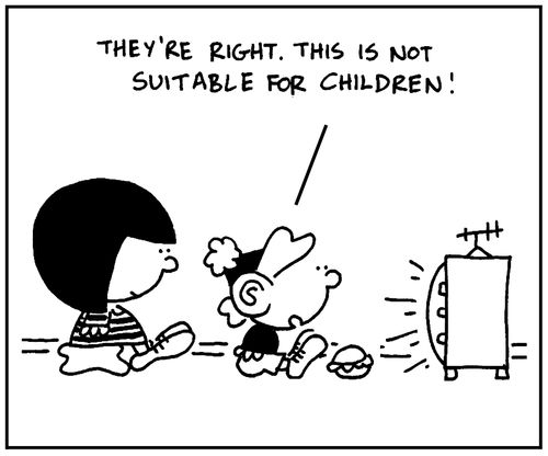 'They're right. This is not suitable for children.'
