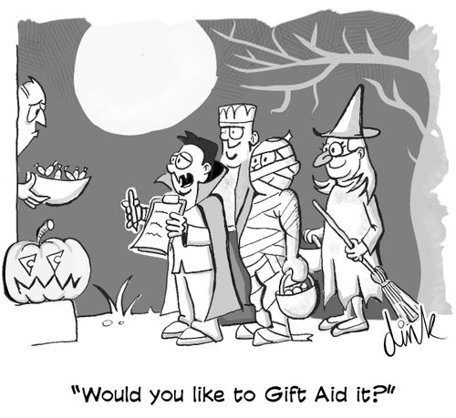 'Would you like to gift aid it?'