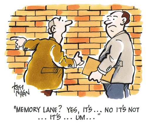 'Memory Lane? Yes, it's ... No it's not ... It's ... UM ...'