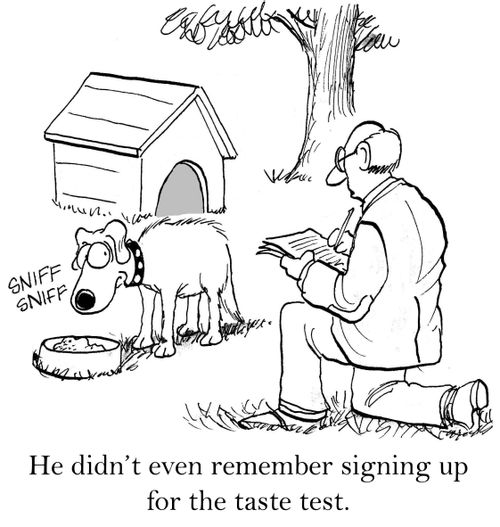 He didn't even remember signing up for the taste test.