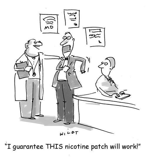 'I guarantee THIS nicotine patch will work!'