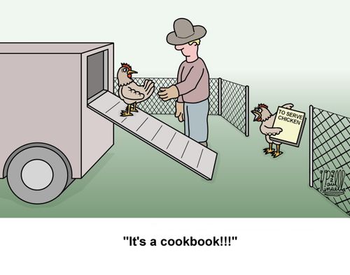 'It's a cookbook!!!'