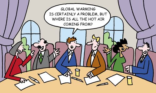 'Global warming is certainly a problem, but where is all the hot air coming from?'