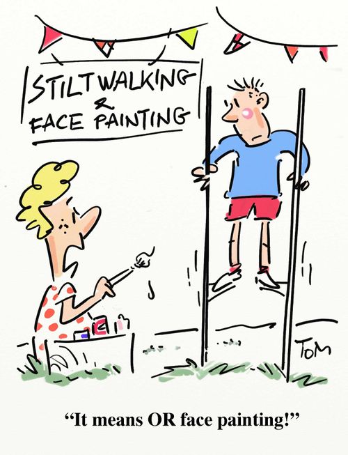 'It means OR face painting!'