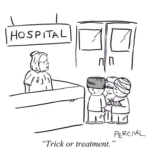 'Trick or treatment.' 