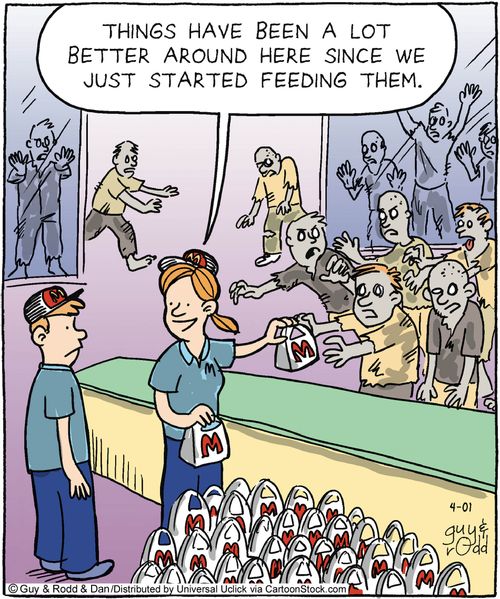 'Things have been a lot better around here since we just started feeding them.'