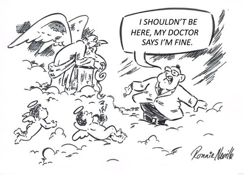 'I shouldn't be here, the doctor says I'm fine.'