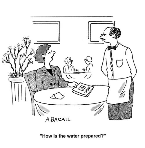 'How is the water prepared?'