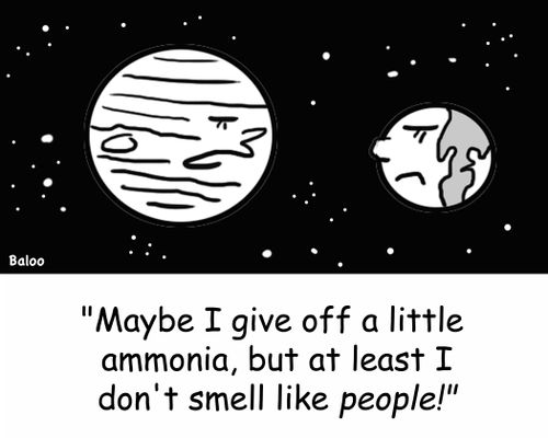 'Maybe I give off a little ammonia, but at least I don't smell like people!'