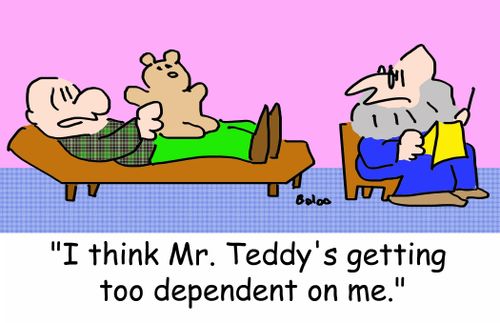 'I think Mr. Teddy's getting too dependent on me.'