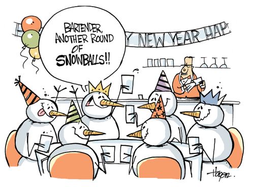 'Bartender, another round of SNOWBALLS!!'