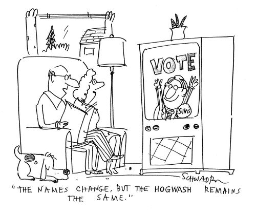 'The names change but the hogwash remains the same.'