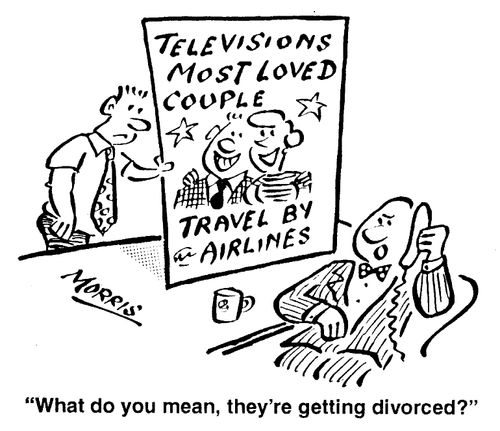 Televisions most loved couple - What do you mean, they're getting divorced?
