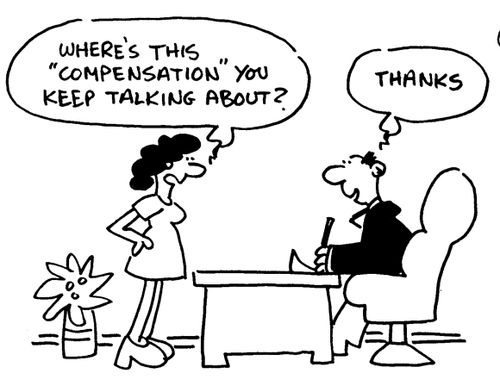 Employee receiving compensation