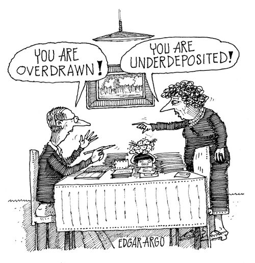 'You are overdrawn!'