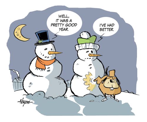 'Well it was a pretty good year.'