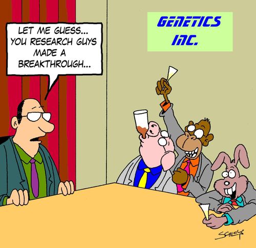 'Let me guess... you research guys made a breakthrough...'