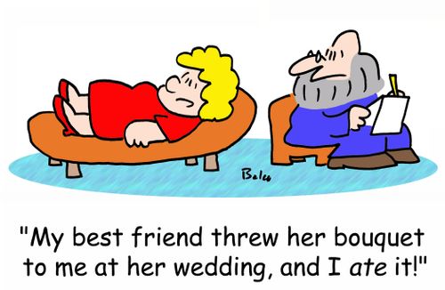 'My best friend threw her bouquet to me at her wedding, and I ATE it!'