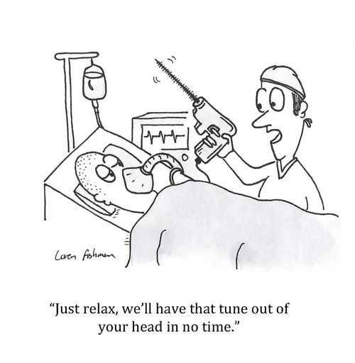 'Just relax, we'll have that tune out of your head in no time.'