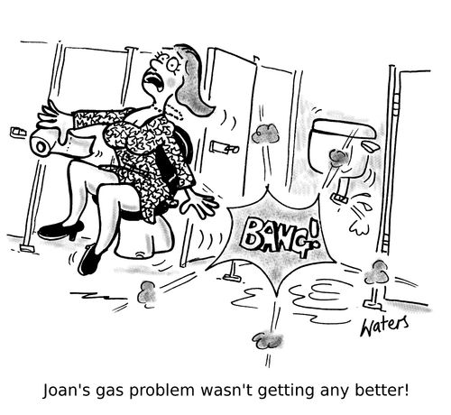Joan's gas problem wasn't getting any better!