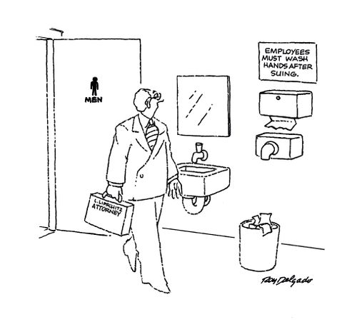 Employees must wash hands after suing.
