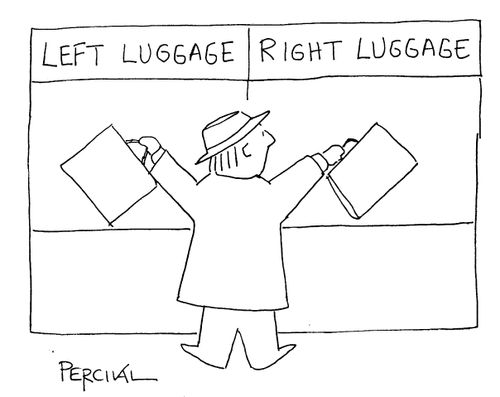 'Left' and 'right' luggage.