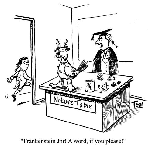 'Frankenstein Jnr! A word, if you please!'
