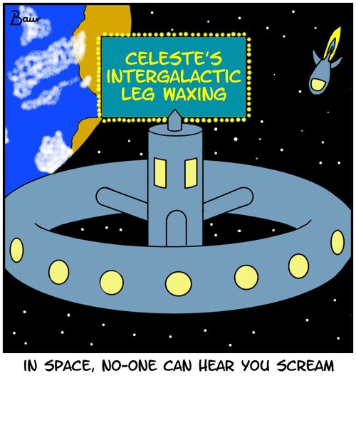 In space, no-one can hear you scream.