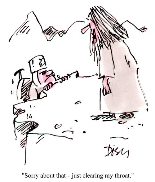 "Sorry about that - just clearing my throat."