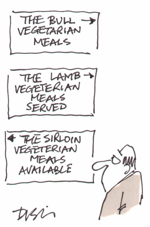 Animal named pubs serving vegetarian food