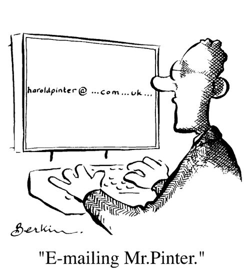 'E-mailing Harold Pinter'