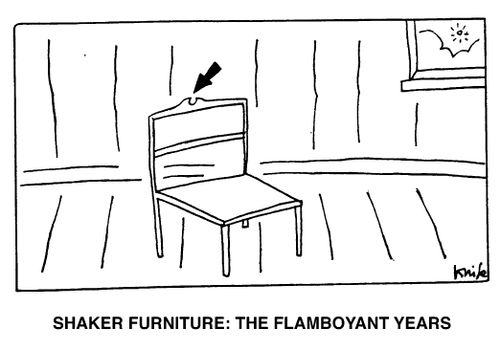 Shaker furniture: The flamboyant years.
