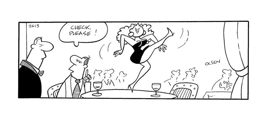 'Check please!'