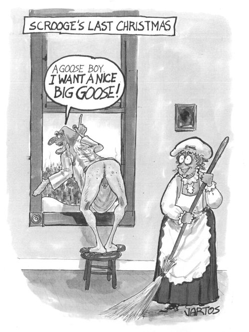 Scrooge's last christmas - 'A goose boy. I want a nice big goose!'