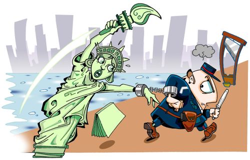 French Reclaim the Statue of Liberty.