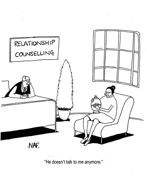 'He doesn't talk to me anymore.'