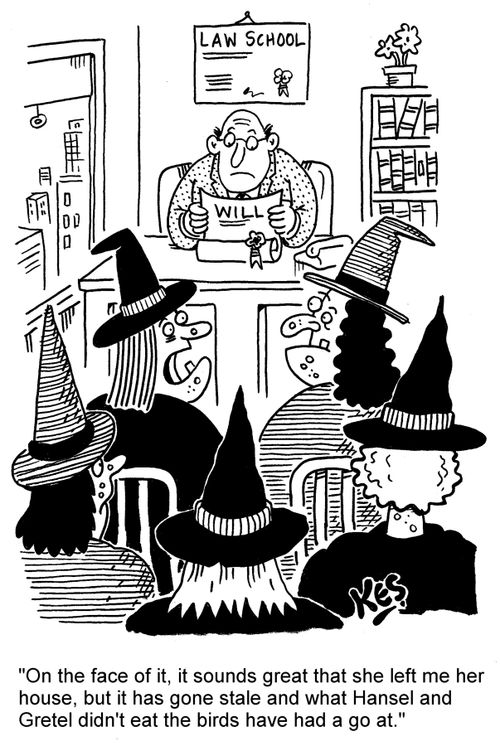 'On the face of it, it sounds great that she left me her house, but it has gone stale and what Hansel and Gretel didn't eat the birds have had a go at.'