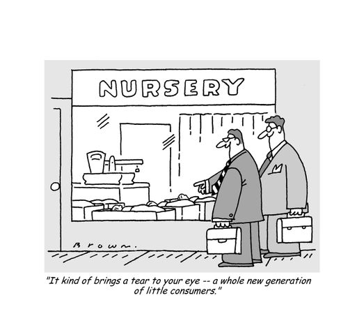 'It kind of brings a tear to your eye -- a whole new generation of little consumers.'
