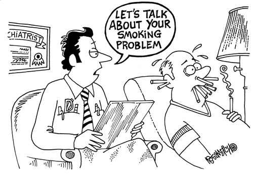 'Let's talk about your smoking problem.'