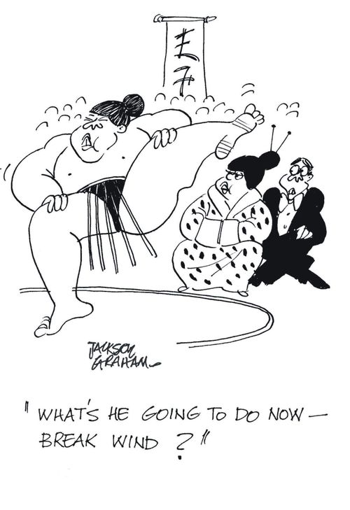 "What's he going to do now - break wind?"