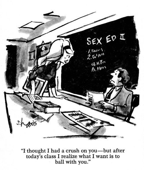 "I thought I had a crush on you - but after today's class I realise..."