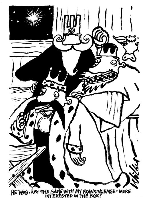 'He was just the same with my frankincense - more interested in the box!'