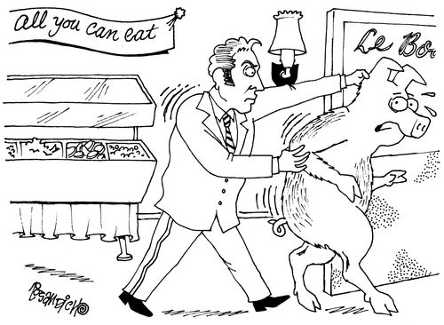 All You Can Eat - Pig Being Escorted Off The Premises.