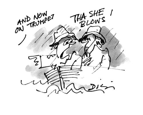 And now on trumpet...  'Tha she blows!'