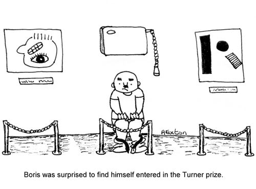 Boris was surprised to find himself entered in the Turner prize.