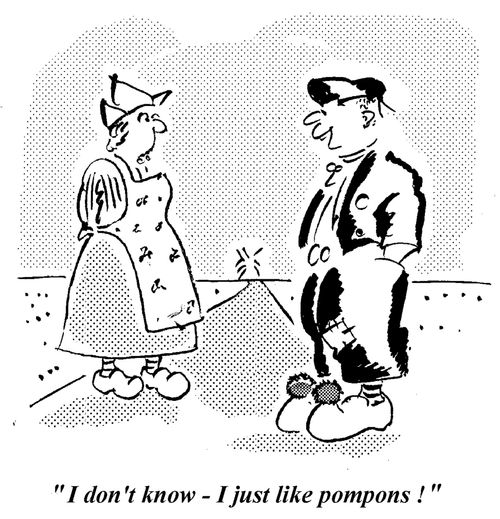 "I don't know - I just like pompoms!"
