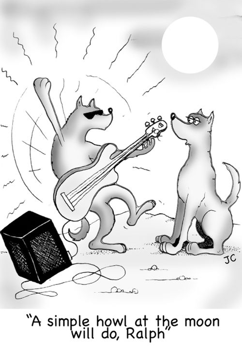 'A simple howl at the moon will do, Ralph'